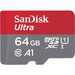 SanDisk Ultra 64 GB microSDXC Memory Card + SD Adapter with A1 App Performance Up to 100 MB/s, Class 10, U1