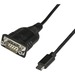 StarTech.com USB C to Serial Adapter with COM Retention - USB C to RS232 Cable - USB C to DB9 Cable 