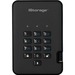iStorage diskAshur2 HDD 500GB Black - Secure portable hard drive - Password protected - Dust & water resistant - Hardware Encryption
