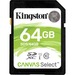 Kingston Canvas Select 64 GB SDXC - Class 10/UHS-I (U1) - 80 MB/s Read - 10 MB/s Write