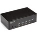 StarTech.com 4-Port Dual Monitor HDMI KVM Switch with Audio & USB 3.0 hub - 4K 30Hz -