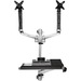 StarTech.com Wall Mount Workstation - Foldable Ergonomic Standing Desk - Height Adjustable Dual 30 