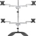 StarTech.com Quad-Monitor Stand - For up to 32 VESA Mount Monitors - Articulating - Steel & Aluminu