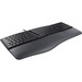 CHERRY KC 4500 ERGO MW 4500 keyboard and mouse set, English layout, QWERTY keyboard, ergonomic wired keyboard, ergonomic right-handed wireless mouse, black