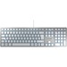 CHERRY KC 6000 slim keyboard, silver, QWERTY layout & MC 1000 USB Optical Mouse - Black