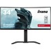 iiyama G-Master GB3467WQSU-B5 Curved 1500R 34 21:9 Ultra Wide VA LCD, HDR400,165hz - 21:9 - Matte B