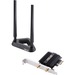 ASUS PCE-AX58BT Wi-Fi 6 (802.11AX) AX3000 Pcie Adapter MU-MIMO 160 MHz-Gigabit Wi-Fi (2402 Mbps) Bluetooth 5 External Antenna Base Dual Band 2.4G and 5G , Black/White