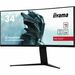 iiyama G-MASTER Red Eagle GCB3480WQSU-B1 34 Class UWQHD Curved Screen Gaming LED Monitor - 21:9 - M