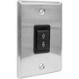 121001 WALL SWITCH SS-1R STAINLESS/BLACK