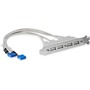 StarTech.com 4 Port USB A Female Slot Plate Adapter