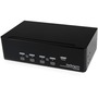 StarTech.com 4 Port Dual DVI USB KVM Switch with Audio & USB 2.0 Hub