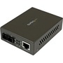StarTech.com 1000 Mbps Gigabit Single-Mode Fiber Ethernet Media Converter SC 15km