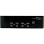 StarTech.com 4 Port DVI VGA Dual Monitor KVM Switch USB with Audio & USB 2.0 Hub