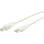 StarTech.com 3 ft Clear A to B USB 2.0 Cable - M/M