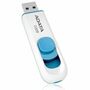 Adata C008 16 GB USB 2.0 Flash Drive - White, Blue