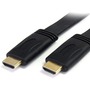 StarTech.com 10 ft Flat High Speed HDMI Cable with Ethernet - HDMI - M/M