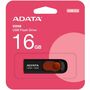 Adata C008 16 GB USB 2.0 Flash Drive - Black, Red