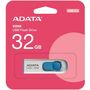 Adata C008 32 GB USB 2.0 Flash Drive - White, Blue