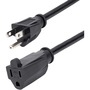 StarTech.com 15 ft Power Cord Extension - NEMA 5-15R to NEMA 5-15P