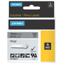Dymo Black on Gray Color Coded Label