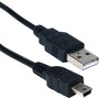 QVS USB Mini B Sync & Charger High Speed Cable