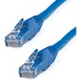 StarTech.com 1ft Blue Cat6 Patch Cable with Snagless RJ45 Connectors - Short Ethernet Cable - 1 ft Cat 6 UTP Cable