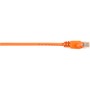 Black Box CAT5e Value Line Patch Cable, Stranded, Orange, 3-ft. (0.9-m), 10-Pack