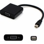 AddOn - Accessories Mini-Displayport to VGA Black Adapter Cable - Male to Female