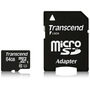 Transcend 64 GB microSD Extended Capacity (microSDXC) - 1 Card