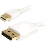 4XEM 6ft Mini DisplayPort to DisplayPort M/M White Cable