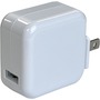 4XEM White 2.1 Amp USB Wall Charger For iPhone/iPod/iPad
