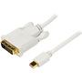 StarTech.com 6 ft Mini DisplayPort to DVI Adapter Converter Cable - Mini DP to DVI 1920x1200 - White