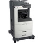Lexmark MX812DPE Laser Multifunction Printer - Monochrome - Plain Paper Print - Floor Standing