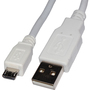 4XEM 10FT Micro USB To USB Data/Charge Cable For Samsung/Kindle/HTC (White)
