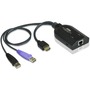 Aten HDMI USB Virtual Media KVM Adapter Cable with Smart Card Reader (CPU Module)