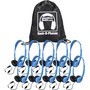 Hamilton Sack-O-Phones, 10 MS2AMV Personal Headsets, Foam Ear Cushions in a Carry Bag
