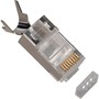 Platinum Tools RJ45 CAT6A 10 Gig Shielded Connector, w/Liner, Solid 3-Prong. 50/Bag