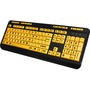 Adesso EasyTouch 132 - Florescent Yellow Multimedia Desktop Keyboard