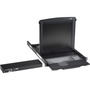 Black Box ServTray 19" LCD Console Drawer with 1-Port KVM Switch