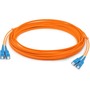 AddOn 30m Multi-Mode Fiber (MMF) Duplex SC/SC OM1 Orange Patch Cable