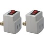 QVS 2-Pack Single-Port Power Adaptor with On/Off Switch