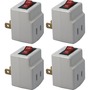 QVS 4-Pack Single-Port Power Adaptor with On/Off Switch