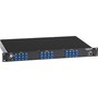 Black Box Rackmount Gang Switch - 19", 1U, (4) Duplex Multimode SC, Network Manageable