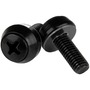 M6 x 12mm - Screws - 50 Pack, Black - M6 Mounting Screws for Server Rack & Cabinet