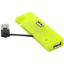 Inland Mini 4 Port USB 2.0 HUB - Green