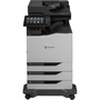 Lexmark CX825dte Laser Multifunction Printer - Color - Plain Paper Print - Floor Standing