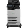 Lexmark CX860dte Laser Multifunction Printer - Color - Plain Paper Print - Floor Standing - TAA Compliant