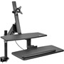 Tripp Lite WorkWise Single-Monitor Sit-Stand Desk Clamp Workstation