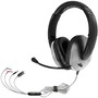 Hamilton Buhl Trios Multimedia Headset w/ Steel Reinforced Flexible Mic, Silver