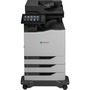 Lexmark CX825dte Laser Multifunction Printer - Color - Plain Paper Print - Floor Standing - TAA Compliant